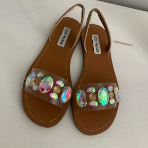 Steve Madden Alice Sandals in Natural Multi